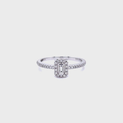 0.21ct Baguette Diamond Cluster Ring