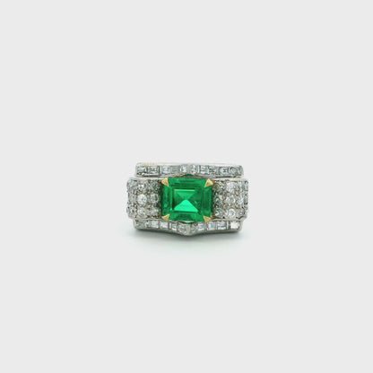 Van Cleef & Arpels 2.07ct Emerald and Diamond Ring