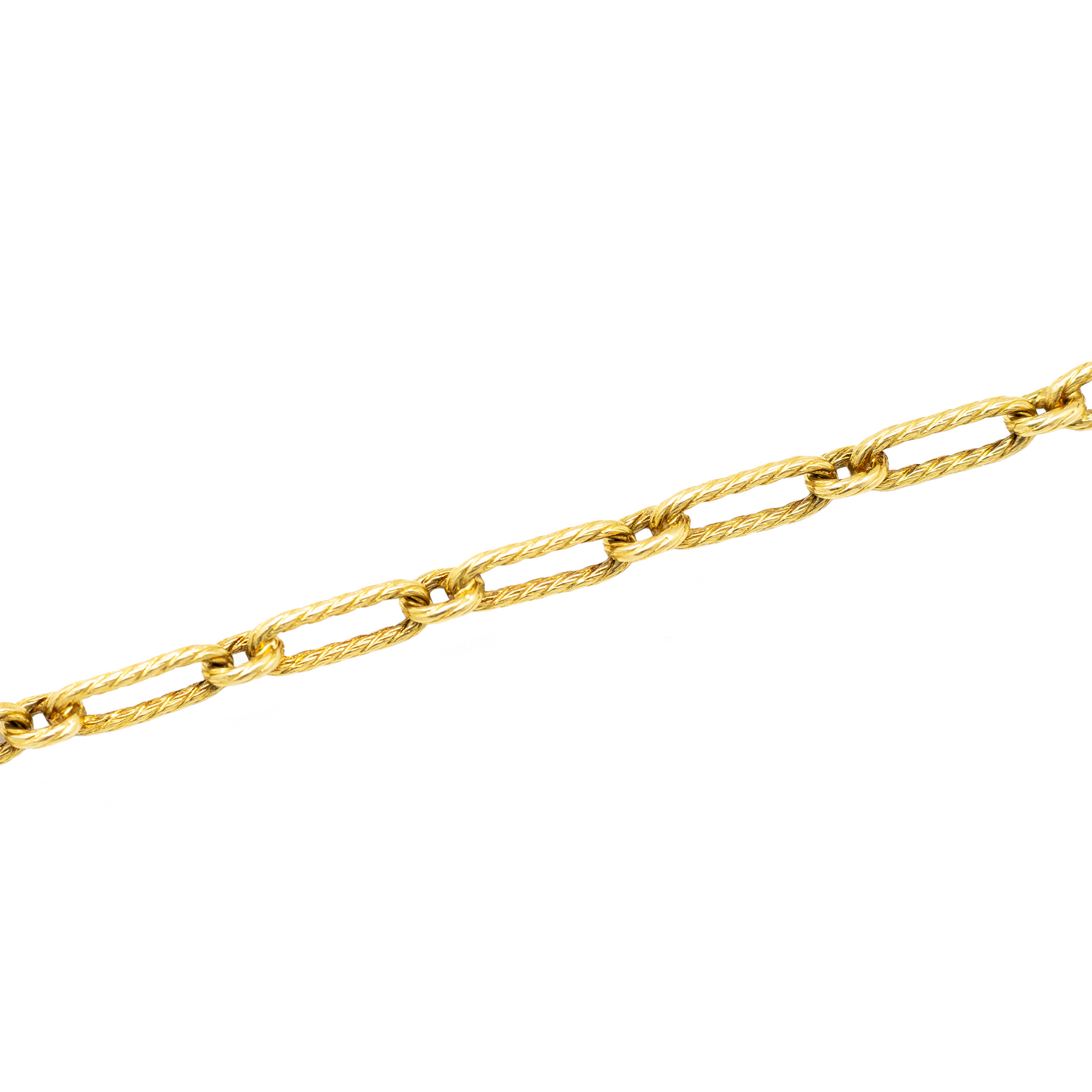 Yellow Gold Paperlink Chain Necklace