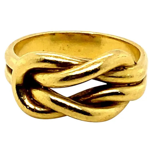 Vintage Yellow Gold Lover's Knot Ring