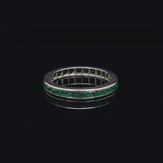 Emerald Cut Emerald Eternity Ring