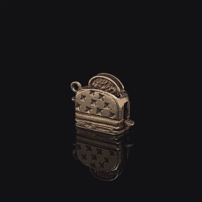 Yellow Gold Toaster Charm