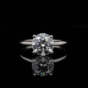 1.82ct GIA Certified Round Cut Diamond Solitaire Ring