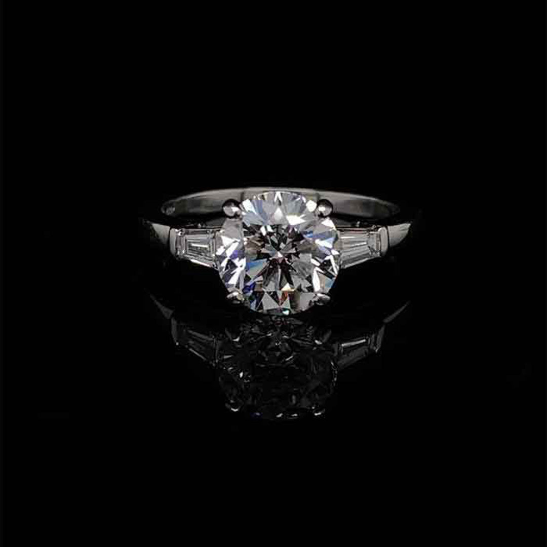 2.02ct GIA Certified Round Brilliant Cut Diamond Solitaire Ring by BVLGARI