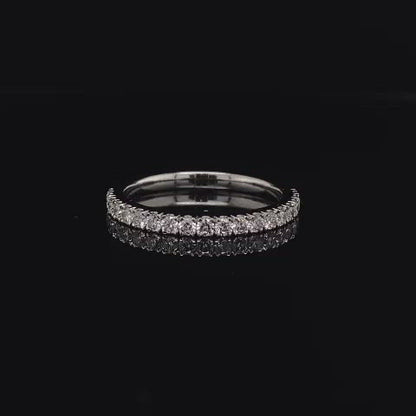 Round Diamond Half Eternity Ring