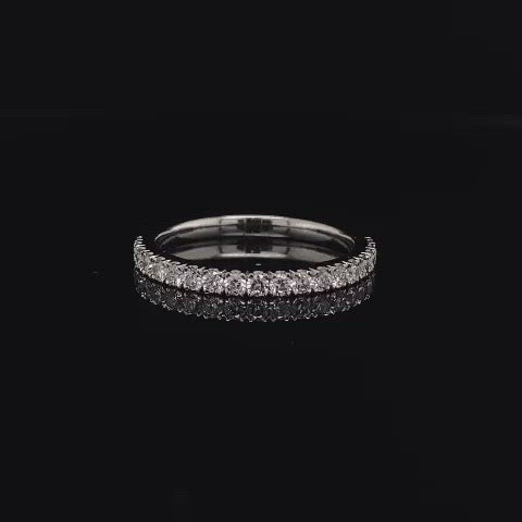 Round Diamond Half Eternity Ring