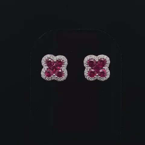 Square deals ruby earrings