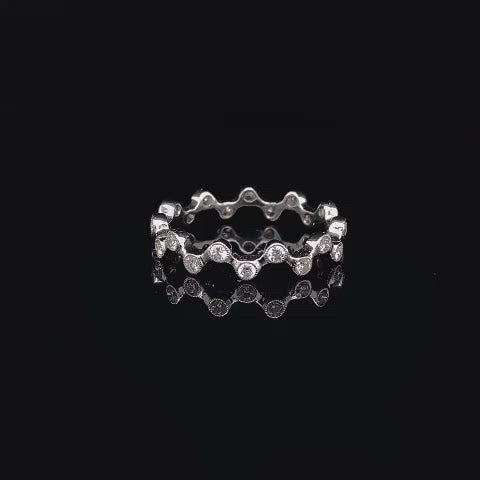 Diamond Bubble Style Eternity Ring