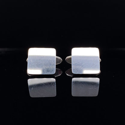 Silver Square Shaped Cufflinks