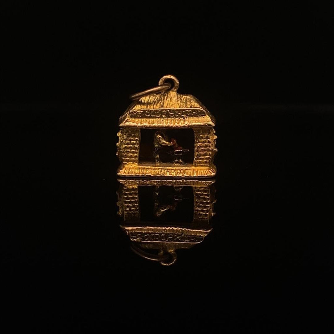 9ct Yellow Gold Blacksmith and Forge Charm