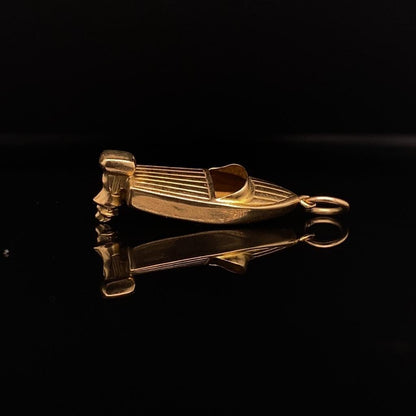 9ct Yellow Gold Motorboat Charm