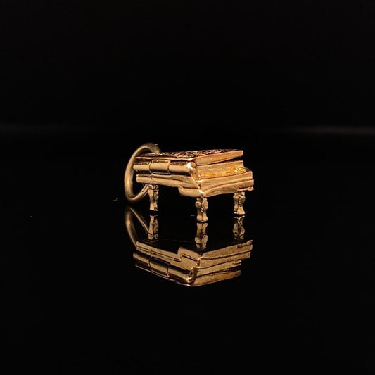 9ct Yellow Gold Piano Forte Charm