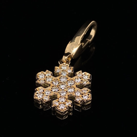 Bulgari Diamond Set Snowflake Charm
