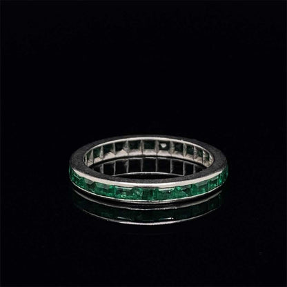 Emerald Cut Emerald Eternity Ring
