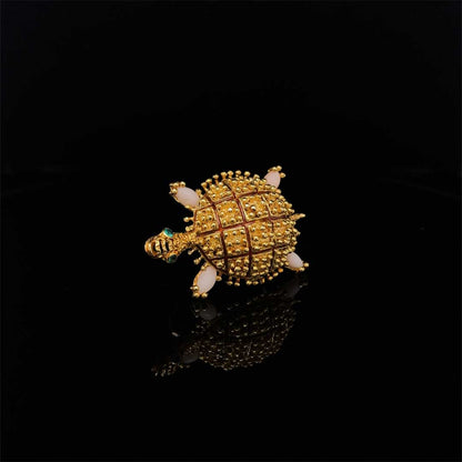 Gem Set Tortoise Brooch