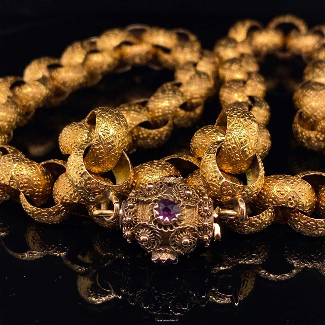 Georgian Yellow Gold Fancy Necklace