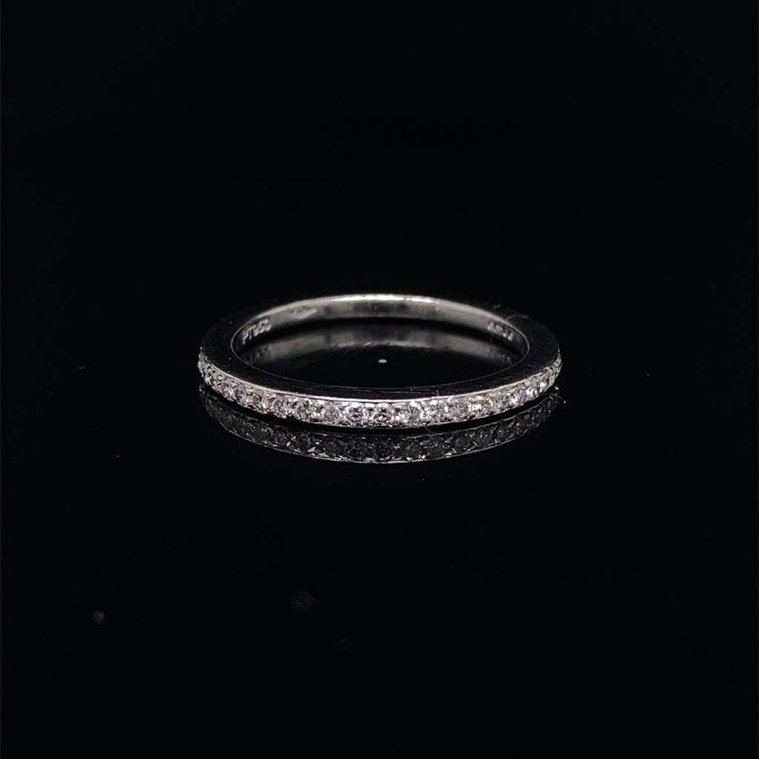 Platinum 0.24ct Round Diamond Eternity Ring