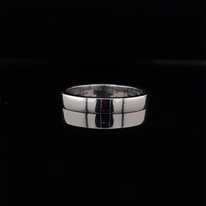 Platinum Cartier Flat Court 3mm Wedding Ring