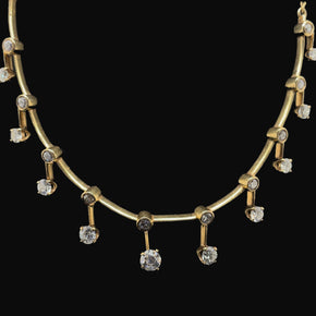 Round Diamond Set Necklace