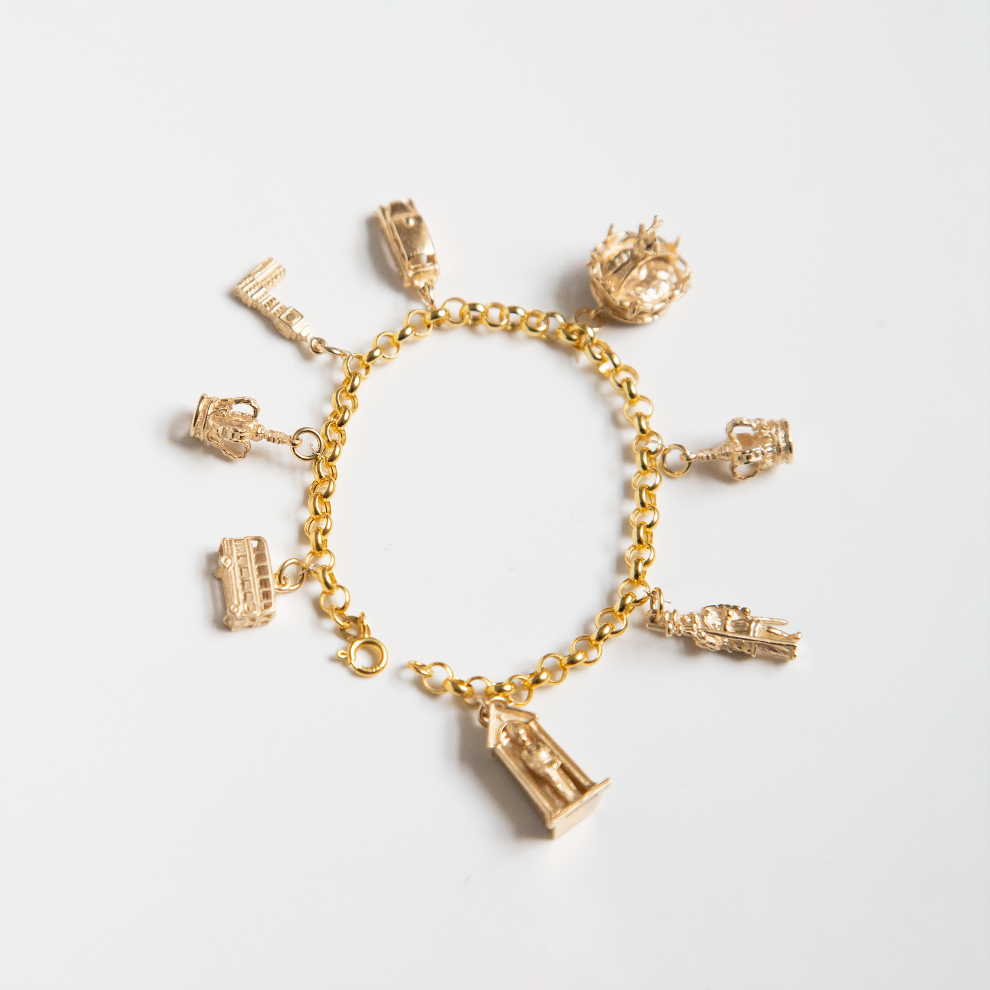 Yellow Gold London Bus Charm