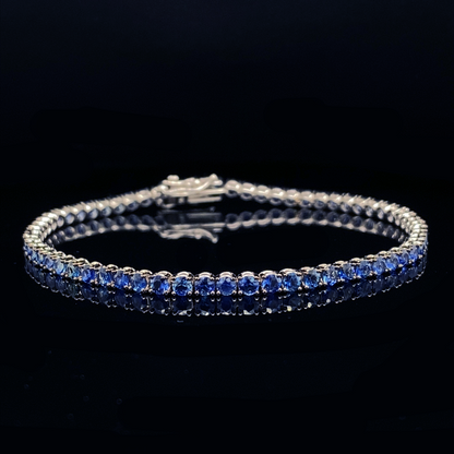 4.66ct Sapphire Line Bracelet