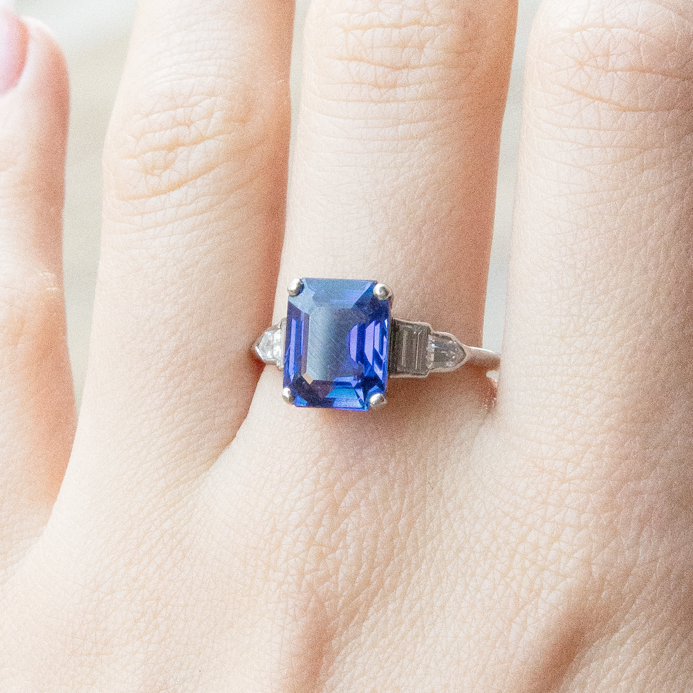 Emerald cut 2025 dress ring