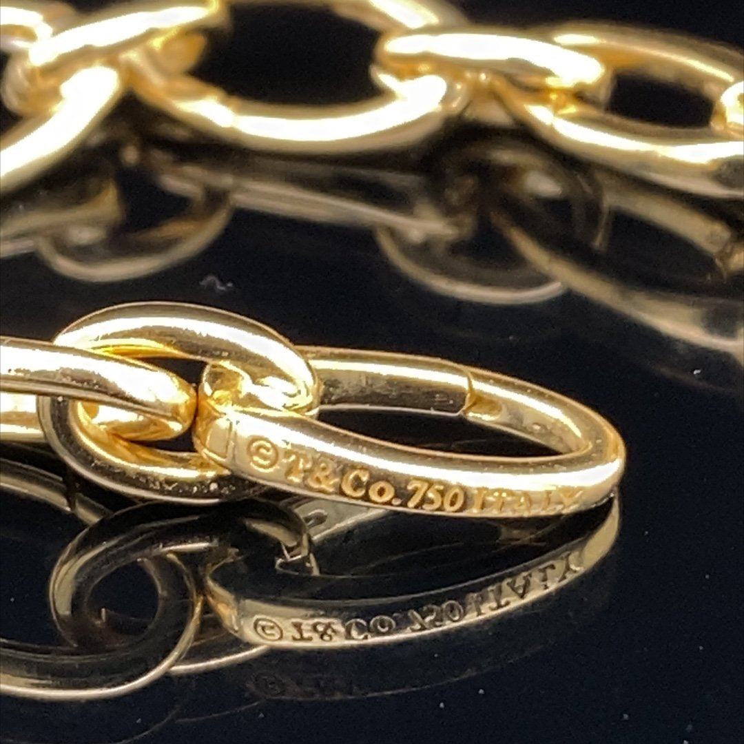 Tiffany & Co 18ct Yellow Gold Charm bracelet