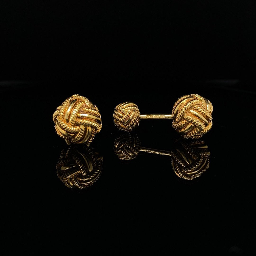 Tiffany & Co Jean Schlumberger Yellow Gold Knot Cufflinks