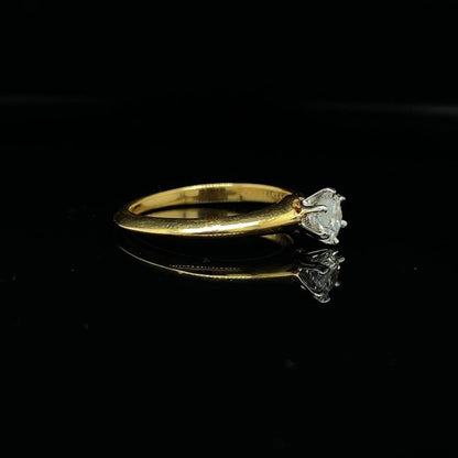 Tiffany & Co. 0.42ct Round Brilliant Cut Diamond Solitaire Ring