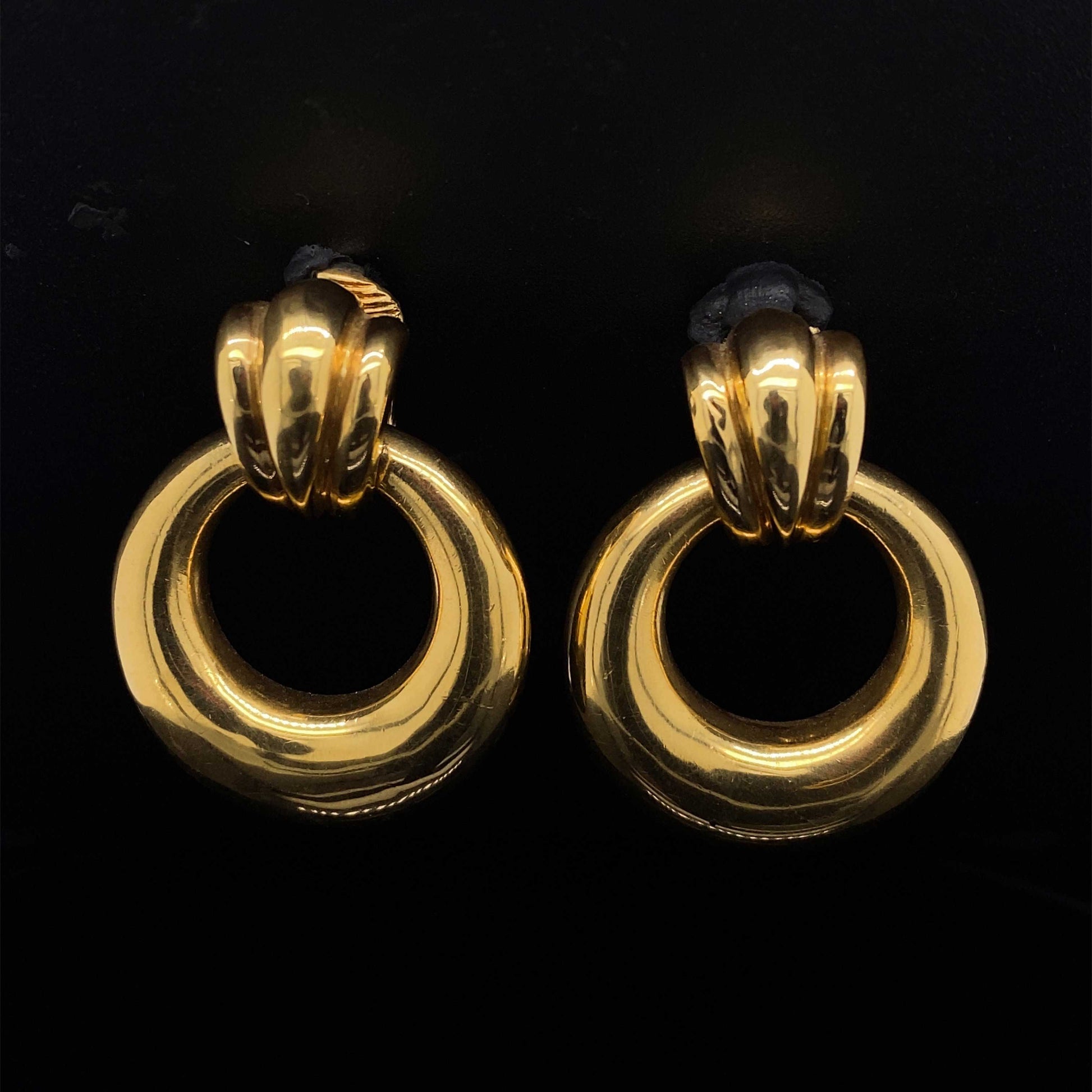 Tiffany & Co. Retro 18ct Yellow Gold Hoop Earrings