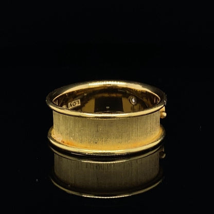 Vintage De Vroomen Diamond Set Yellow Gold Ring