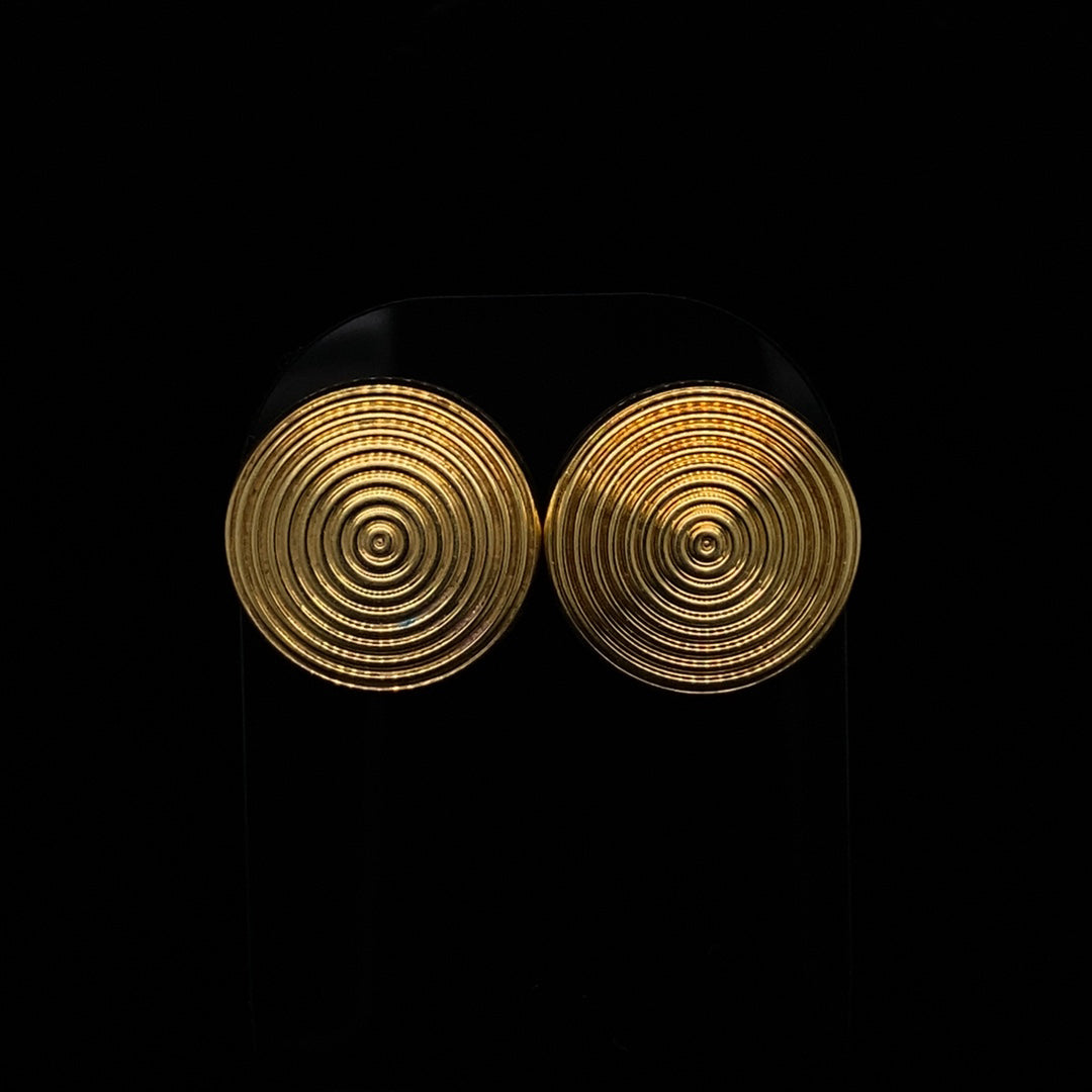 Yellow Gold Circular Theo Fennell Earrings