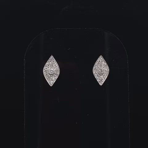 Diamond set Marquise Shape Earrings