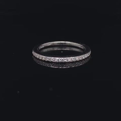 Platinum 0.24ct Round Diamond Eternity Ring