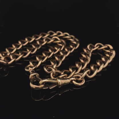 Rose Gold Antique Albert chain