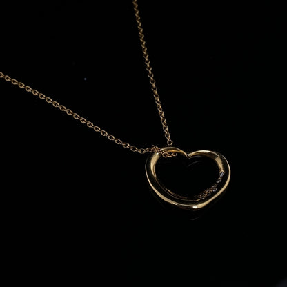 Tiffany & Co Diamond Set Heart Pendant
