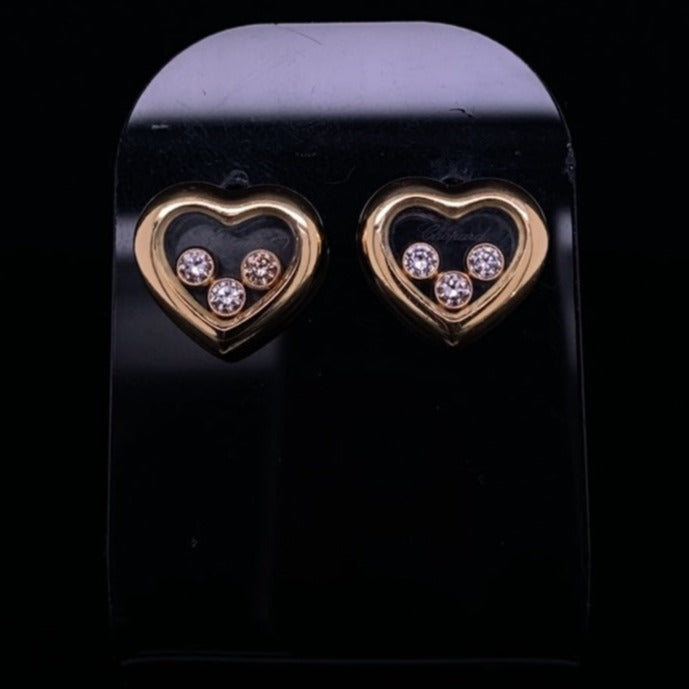 Chopard Heart Shape Diamond Earrings