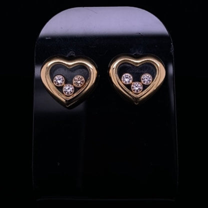 Chopard Heart Shape Diamond Earrings
