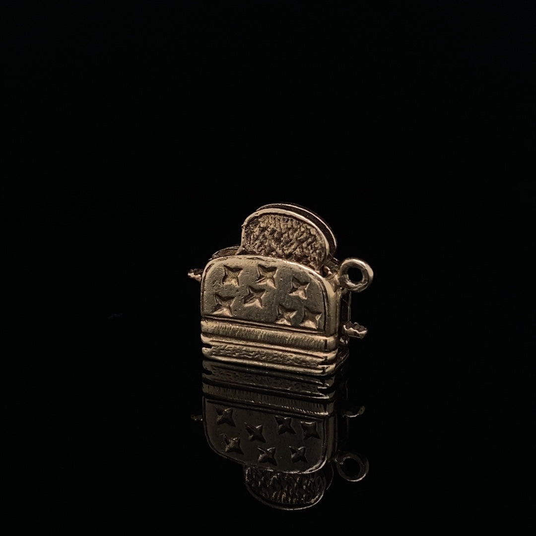 Yellow Gold Toaster Charm