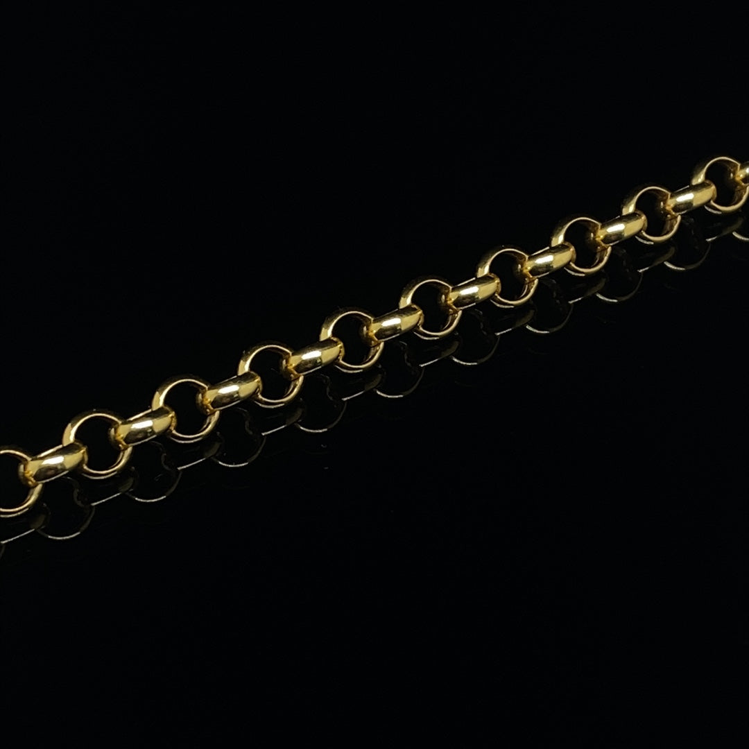 Yellow Gold Belcher Chain Bracelet