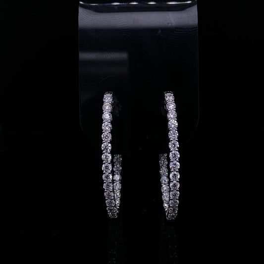 2.62ct Round Diamond Hoops
