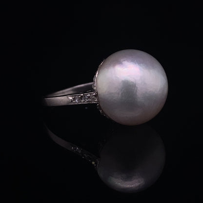 Pearl Solitaire Dress Ring