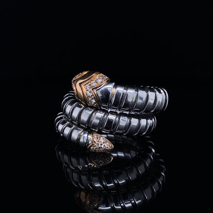 Bulgari Serpenti Coiled Snake Wrap Ring