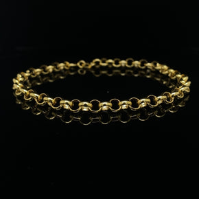 Yellow Gold Belcher Chain Bracelet