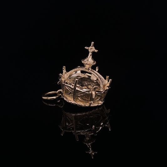 Yellow Gold Crown Charm