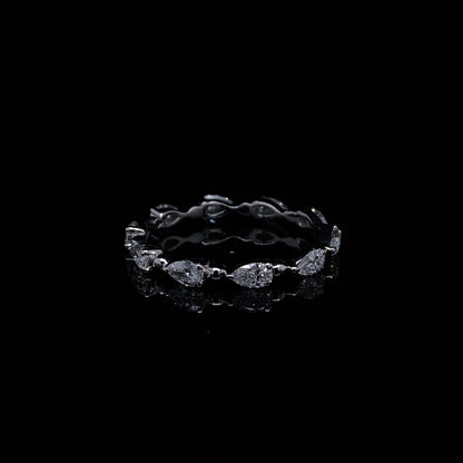 0.94ct Pear Cut Diamond Eternity Ring