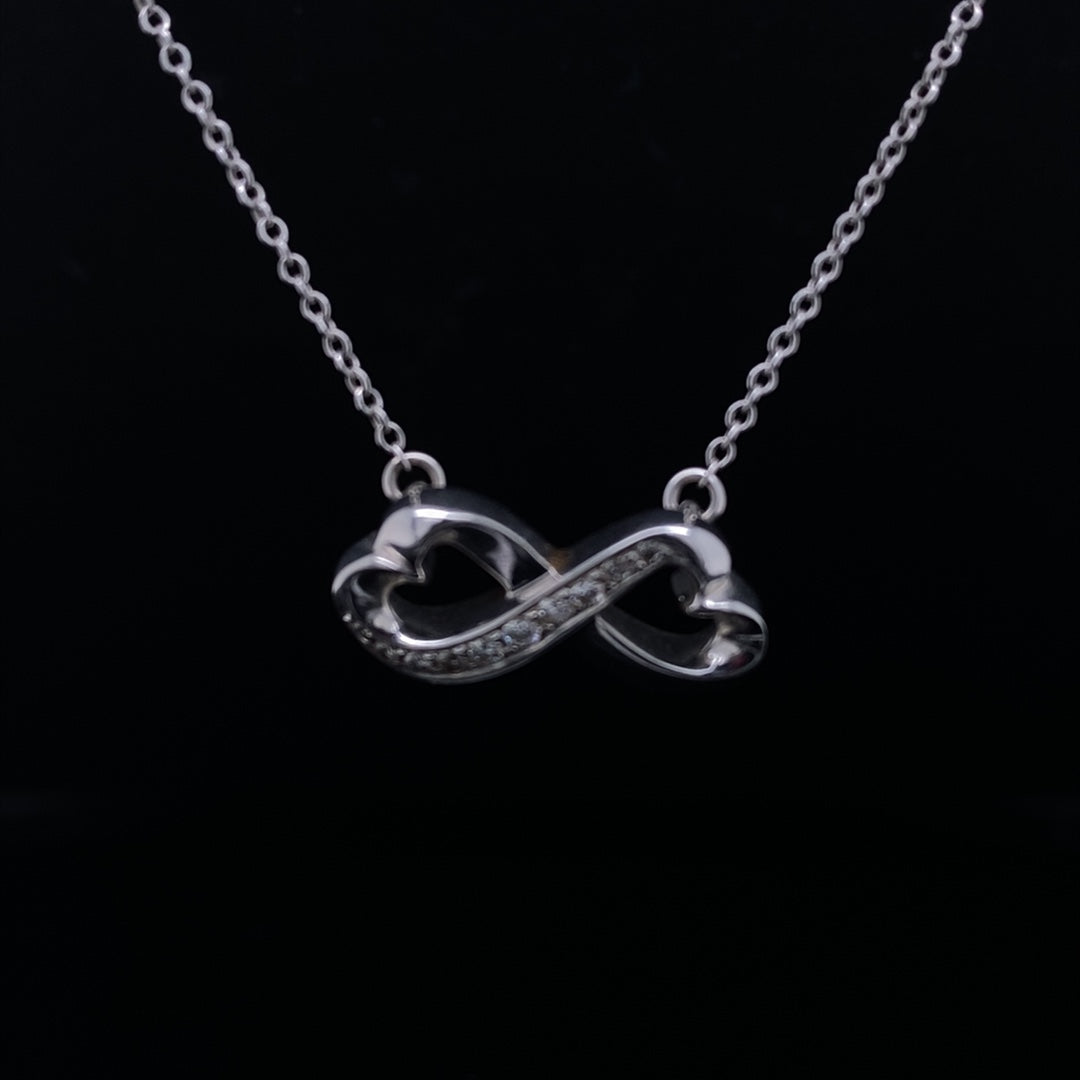 Tiffany & Co Diamond Hearts Infinity Pendant