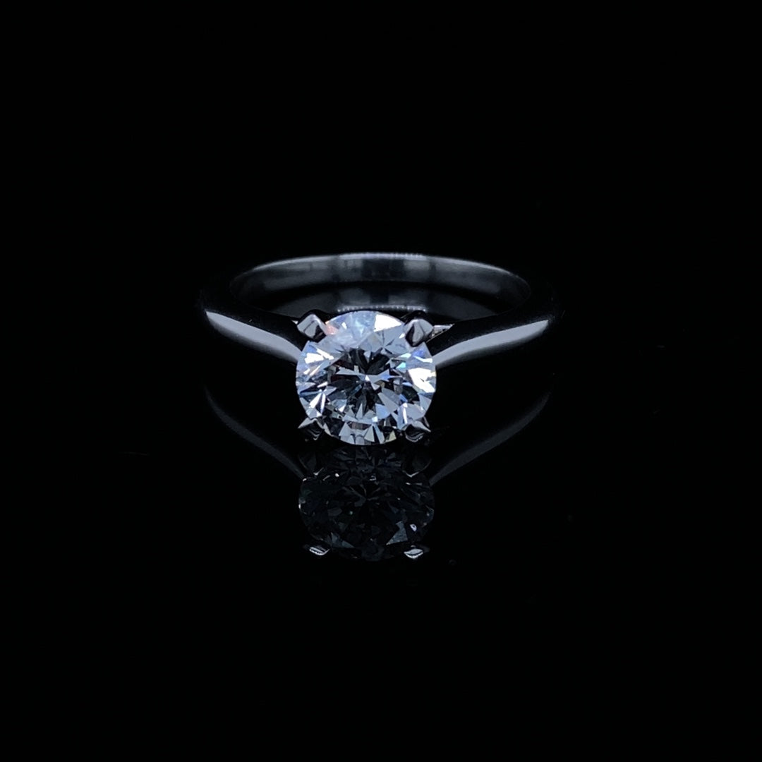 Cartier 1.22ct GIA Certified Round Diamond Solitaire Ring