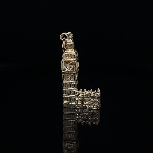 Yellow Gold Big Ben Houses Of Parliament Charm